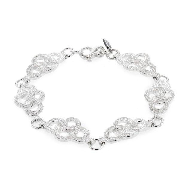 Bilde av Armband, Olavsrosa, 5 ledd, Sølv